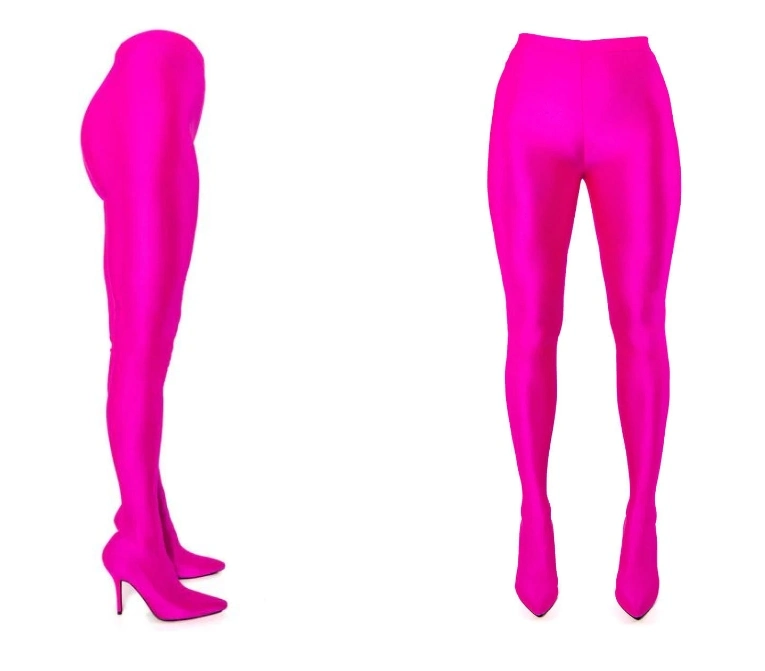 Amazon Hot Selling Star Stretch Stiletto Pant Boot in Fuchsia