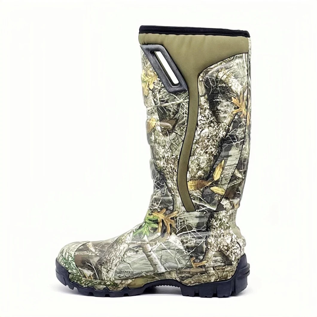 China Manufacturer Factory Price Knee High Hunting Boots Neoprene Camo Boots for Men