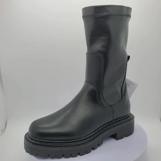 La mode des femmes de la cheville des chaussures Comfty Chelsea Boots