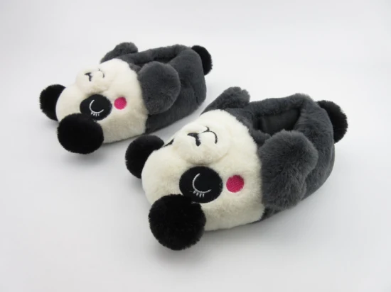 Chaussons en peluche d'intérieur chaussures de nouveauté mignonnes jouets personnalisés pantoufle animale Panda