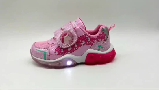 Enfants Chaussures Mode Sneaker pour Filles Injection Chaussures Semelle Légère pour Printemps Été Volumn Chaussures Papa Casual