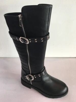 Genou haute PU mode bottes PVC Injection semelle extérieure dames bottes enfants bottes Laides chaussures femmes bottes